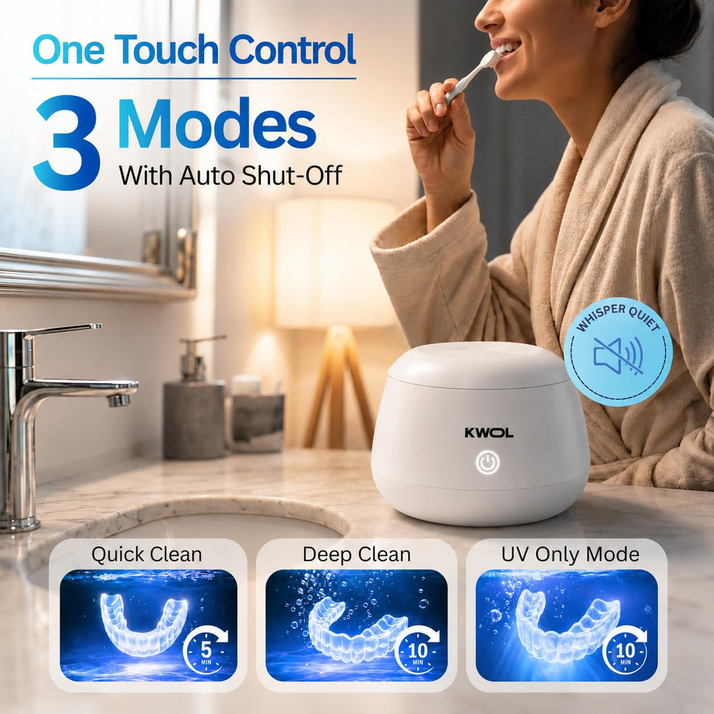 48kHz Ultrasonic Retainer & Night Guard Cleaner - 200ml