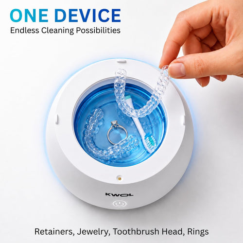 48kHz Ultrasonic Retainer & Night Guard Cleaner - 200ml